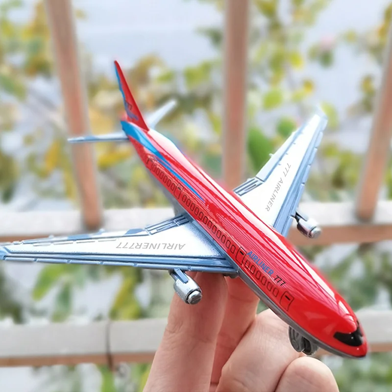 Avión de aleación con inercia para niños, juguete modelo línea - imagen 2