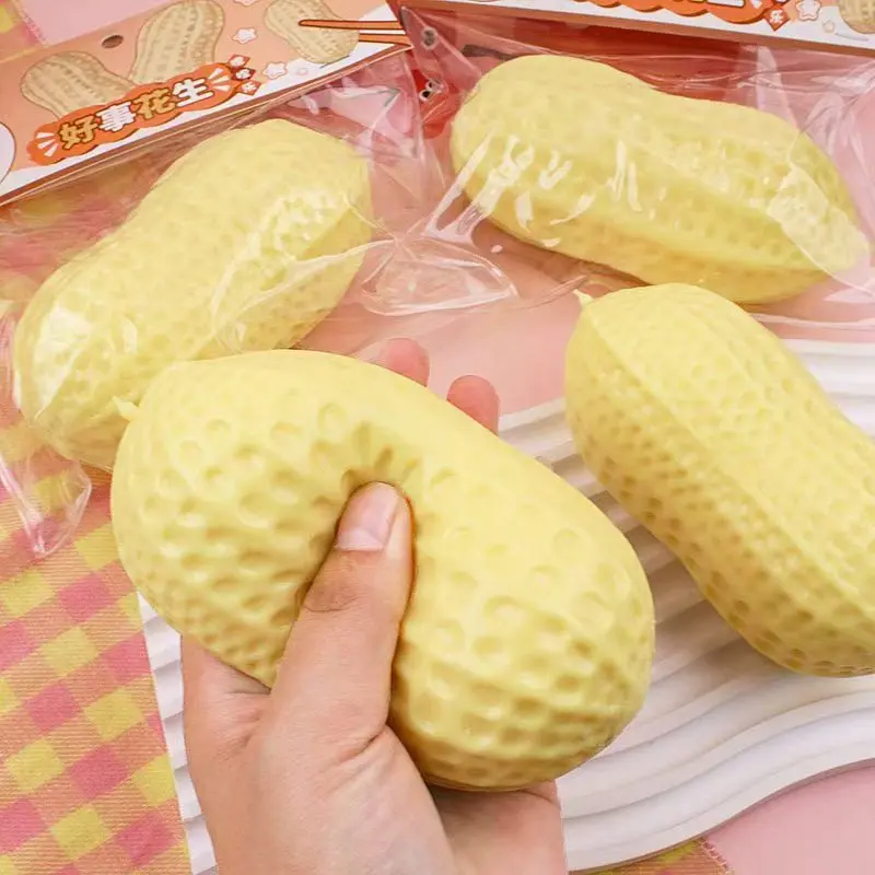 Juguete antiestrés sensorial de cacahuete de compresión lenta - imagen 3
