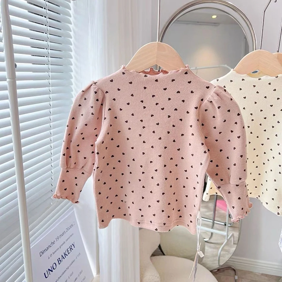 Camiseta manga larga para niña - Cuello alto de burbuja - imagen 2
