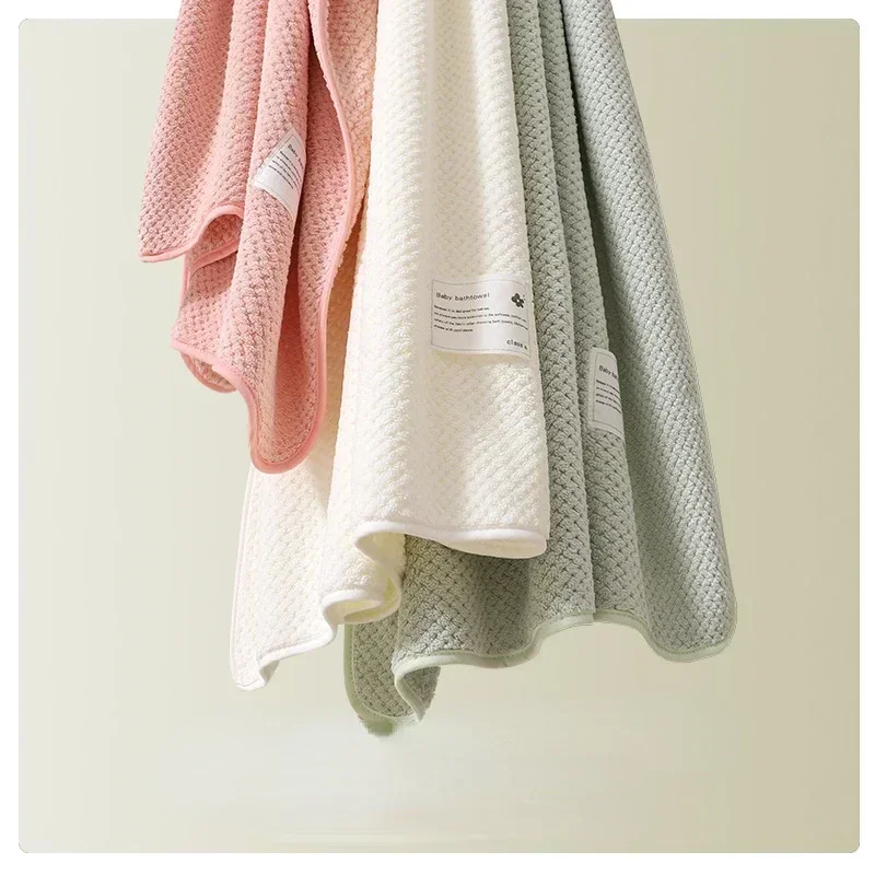 Toalla de baño para bebé lana suave y manta felpa envolvente - imagen 2