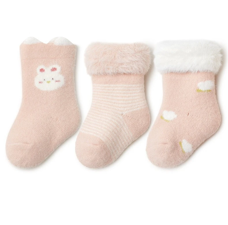 Calcetines de invierno para bebé, pack de 3 pares