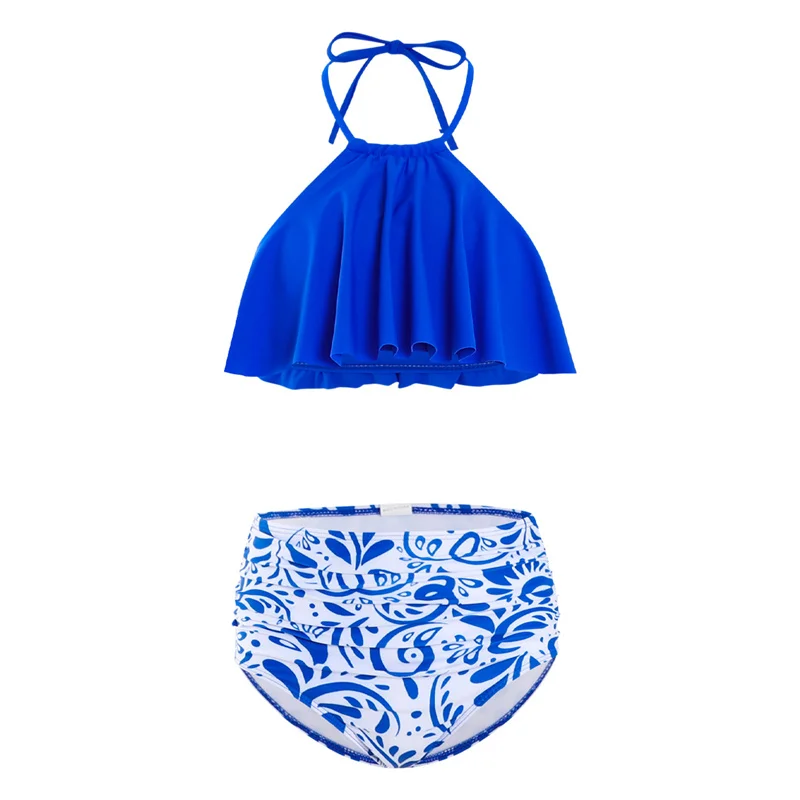 Conjunto bikini madre e hija con volantes – Trajes de verano para playa - imagen 5