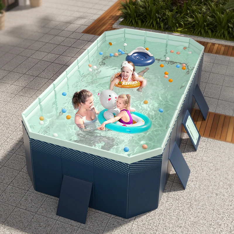 Piscina infantil de PVC resistente y plegable para jardín - imagen 3