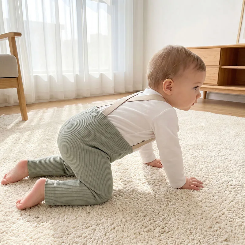 Pantalones de verano de cintura alta ventilados para bebé - imagen 3