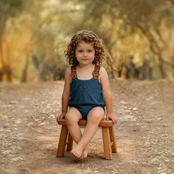 Conjunto de verano tejido para niños con hebilla, camisa y pelele bebé