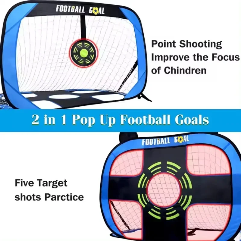 Portería de fútbol portátil para niños – Plegable interior y exterior