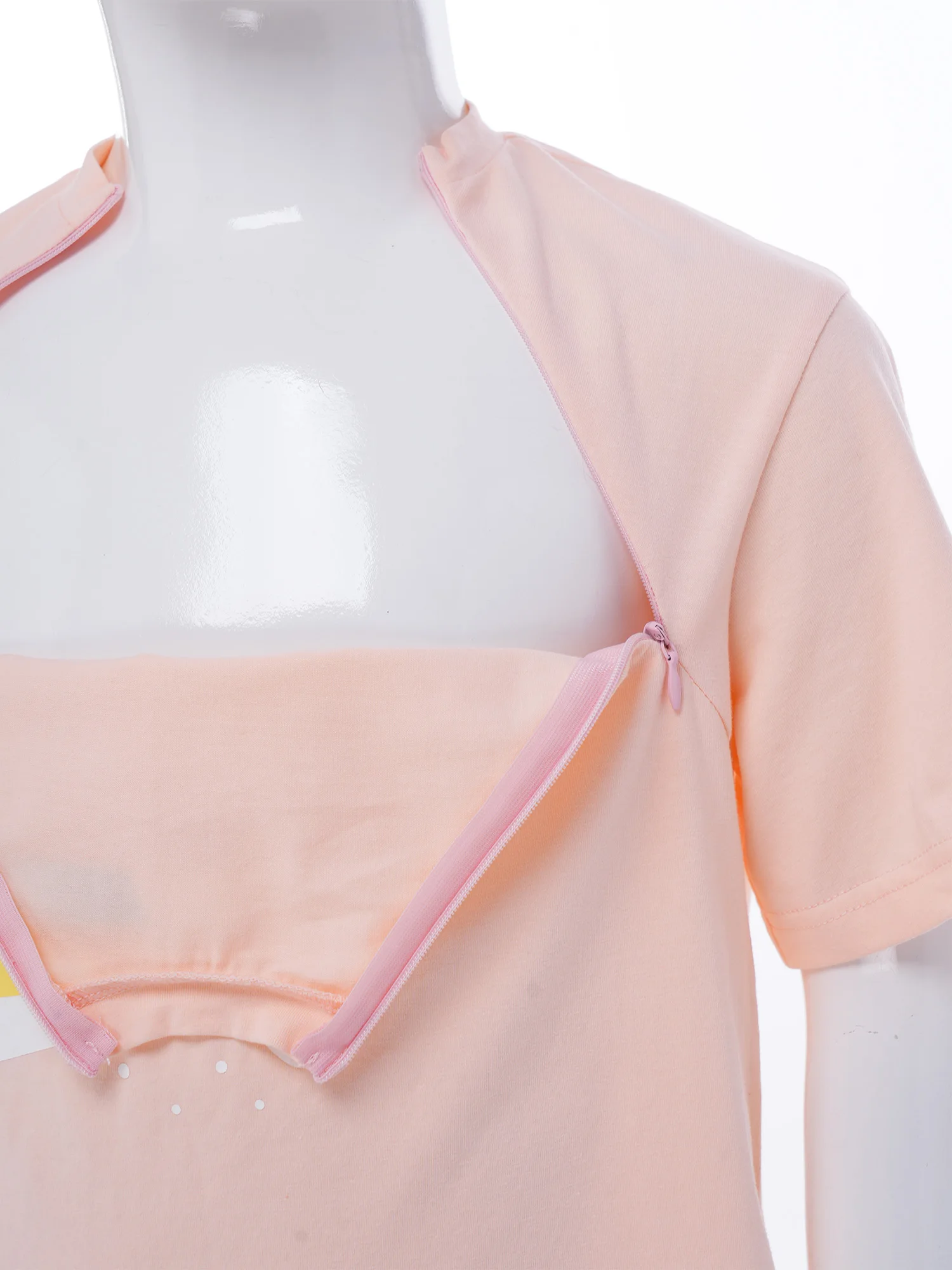 Camiseta pediátrica con cremalleras al pecho postquirúrgica adaptada - imagen 4