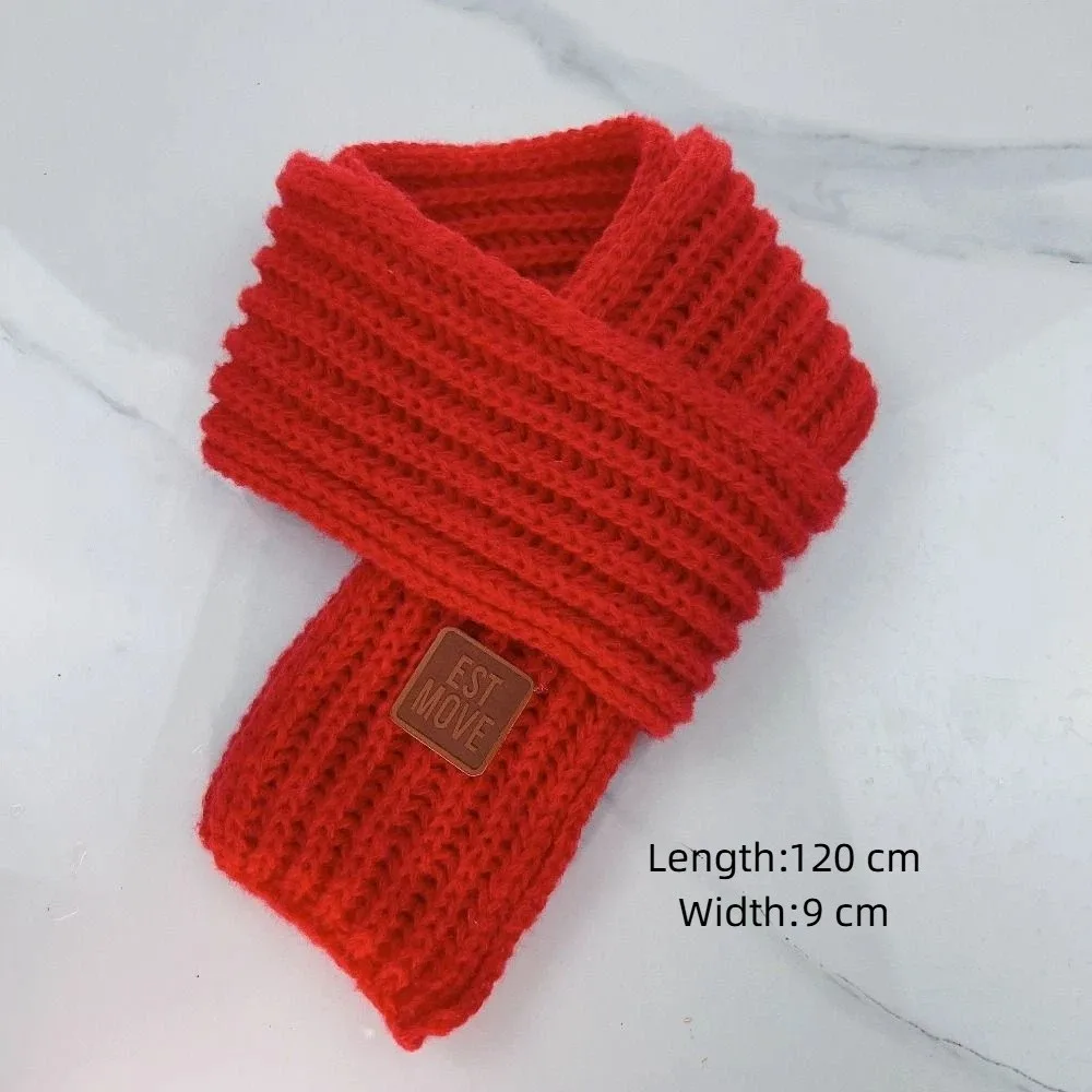 Bufanda cálida de punto para niños y bebés, calentador de cuello - imagen 2