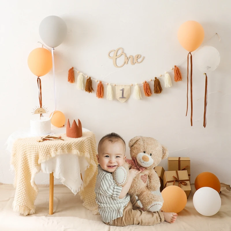 Pancarta cumpleaños con borla para decoración de fiesta infantil - imagen 5