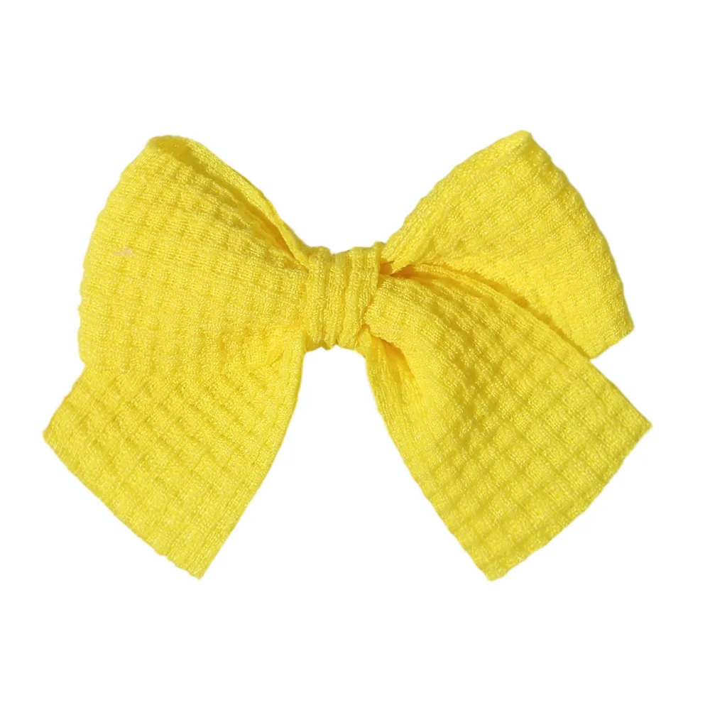 Pinzas para el pelo con lazo de tela macaron para niñas - imagen 5