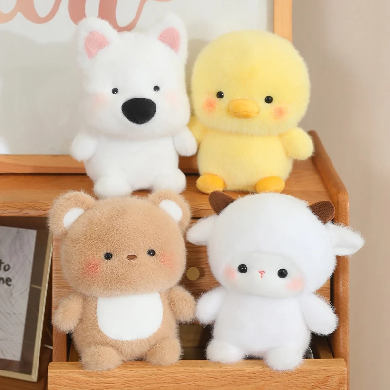 Peluche de animales sentado suave para bebés, regalo infantil