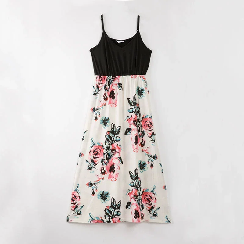 Vestido estampado para niña con detalle de prints