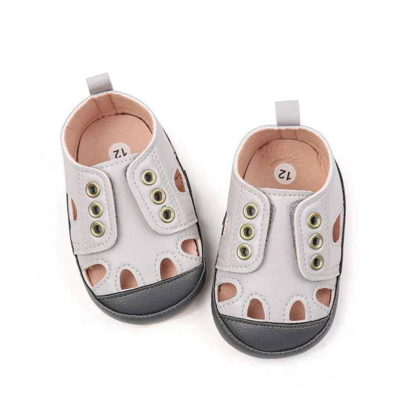 Zapatos de cuero para primeros pasos para bebé – Suela blanda - imagen 3