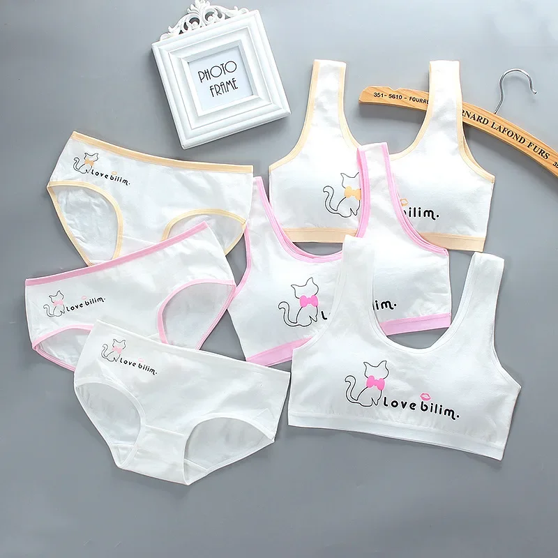Conjunto de ropa interior algodón niñas