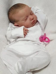 Muñeca bebé Loulou Reborn con piel 3D pintada a mano para dormir