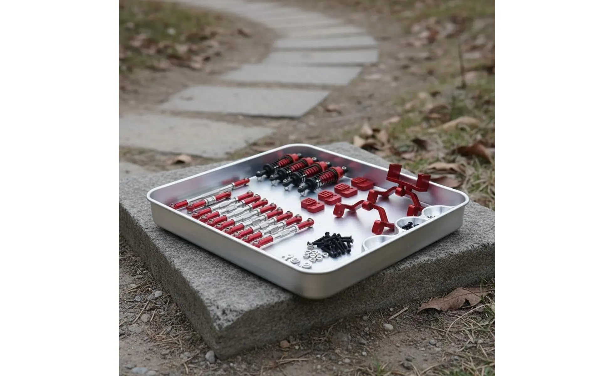 Kit de amortiguadores y varillas metálicas para RC 1/16