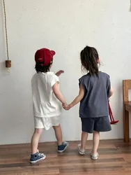 MILANCEL conjunto de verano deportivo con chaleco y pantalón corto