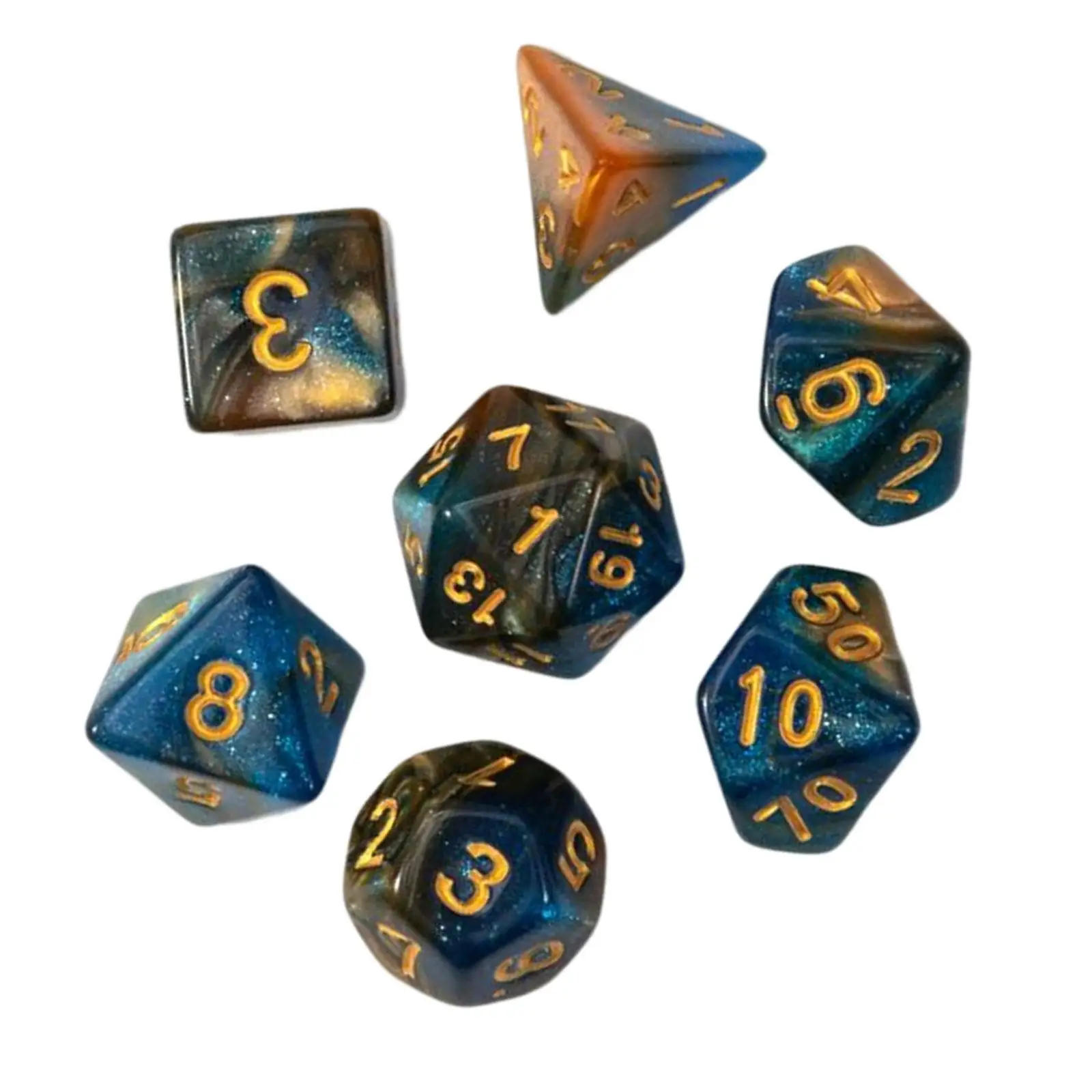 Juego de dados poliédricos acrílico para aprendizaje matemático - imagen 5