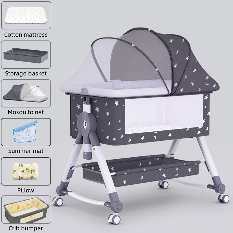 Cuna plegable multifuncional para bebé 0-24 meses