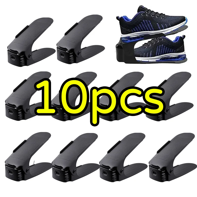 Organizador de zapatos ajustable con estante para armario - imagen 2