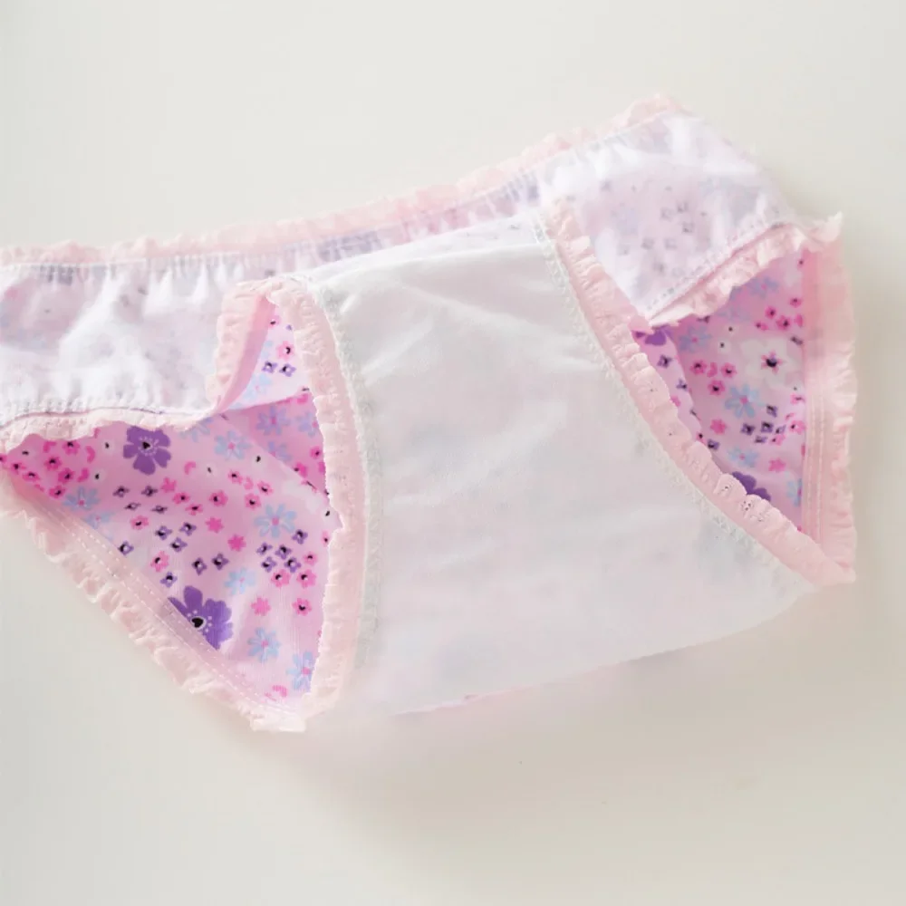 Braguitas de algodón niña con estampado floral suave - imagen 4