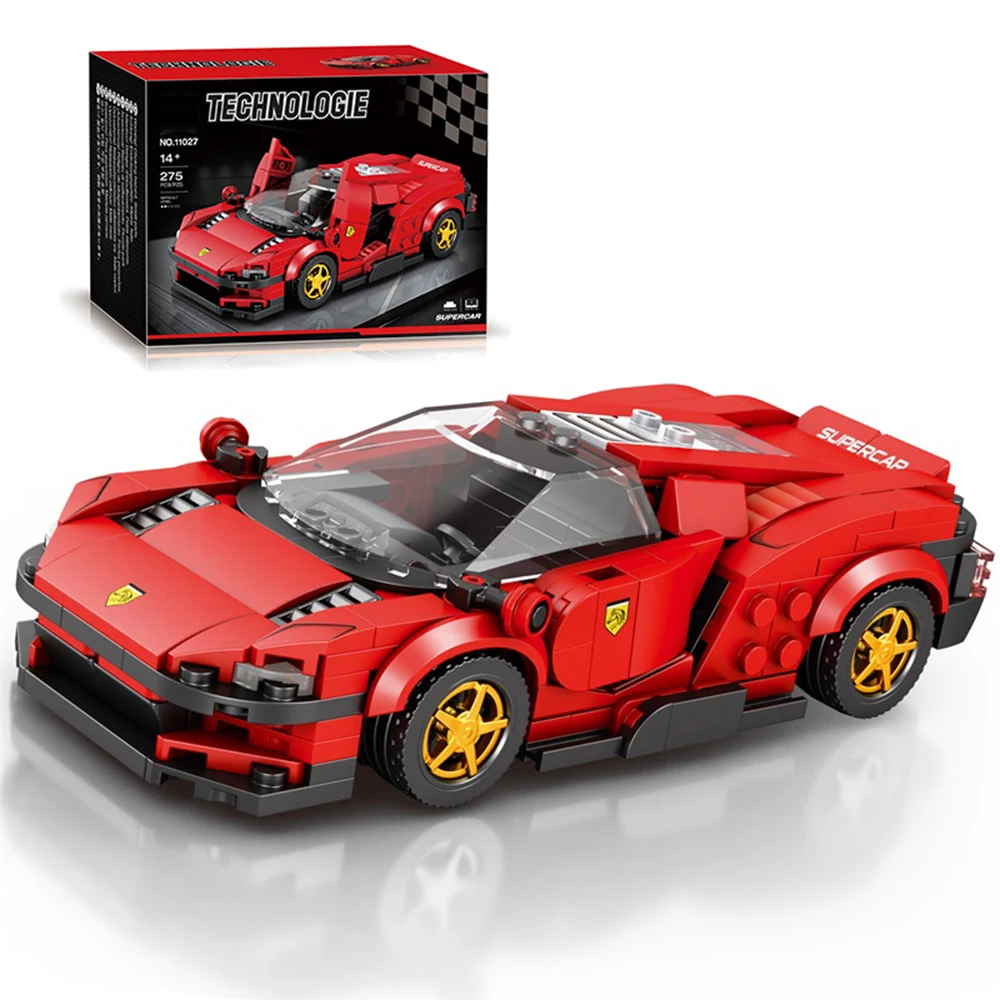 Coche deportivo de bloques para pequeños constructores