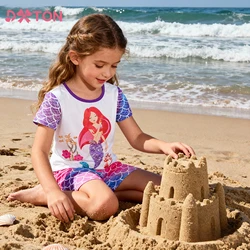 DXTON conjunto deportivo niña camiseta sirena y pantalón corto