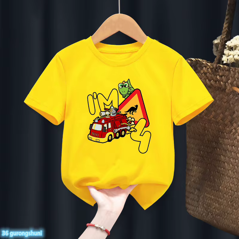 Camiseta bombero infantil – Regalo cumpleaños niños y niñas - imagen 5