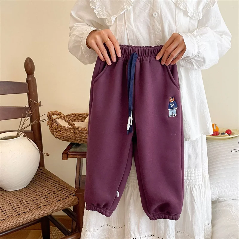 Pantalones invierno niño y niña – Algodón acolchados cálidos - imagen 2