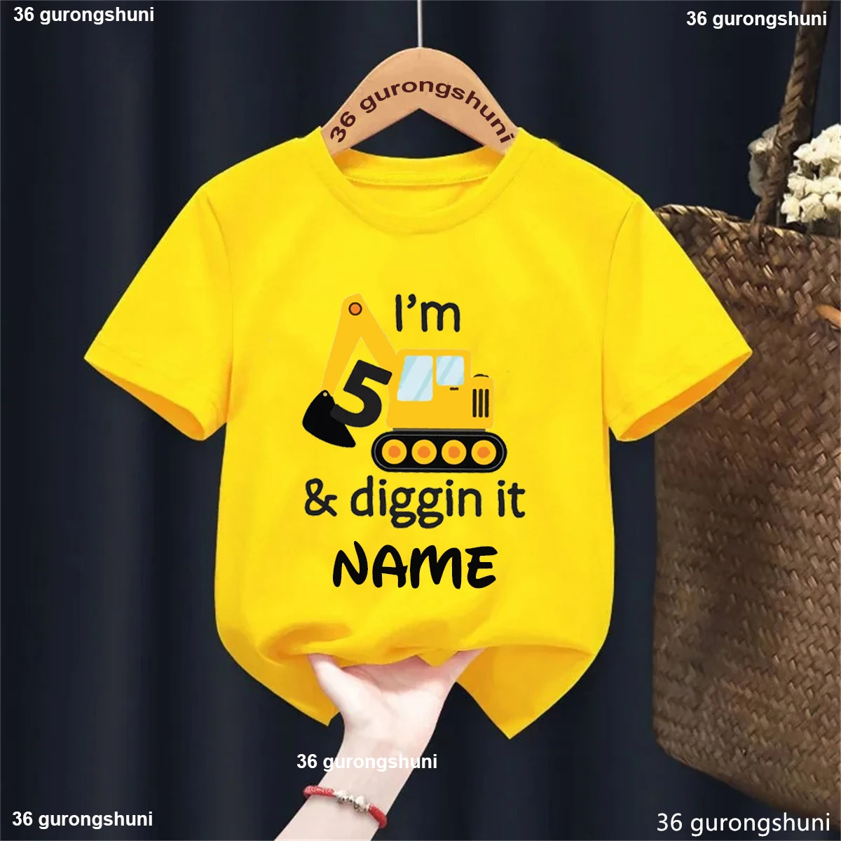 Camiseta infantil I'Am 5th Diggin It para niños y niñas - Estampado verano - imagen 2