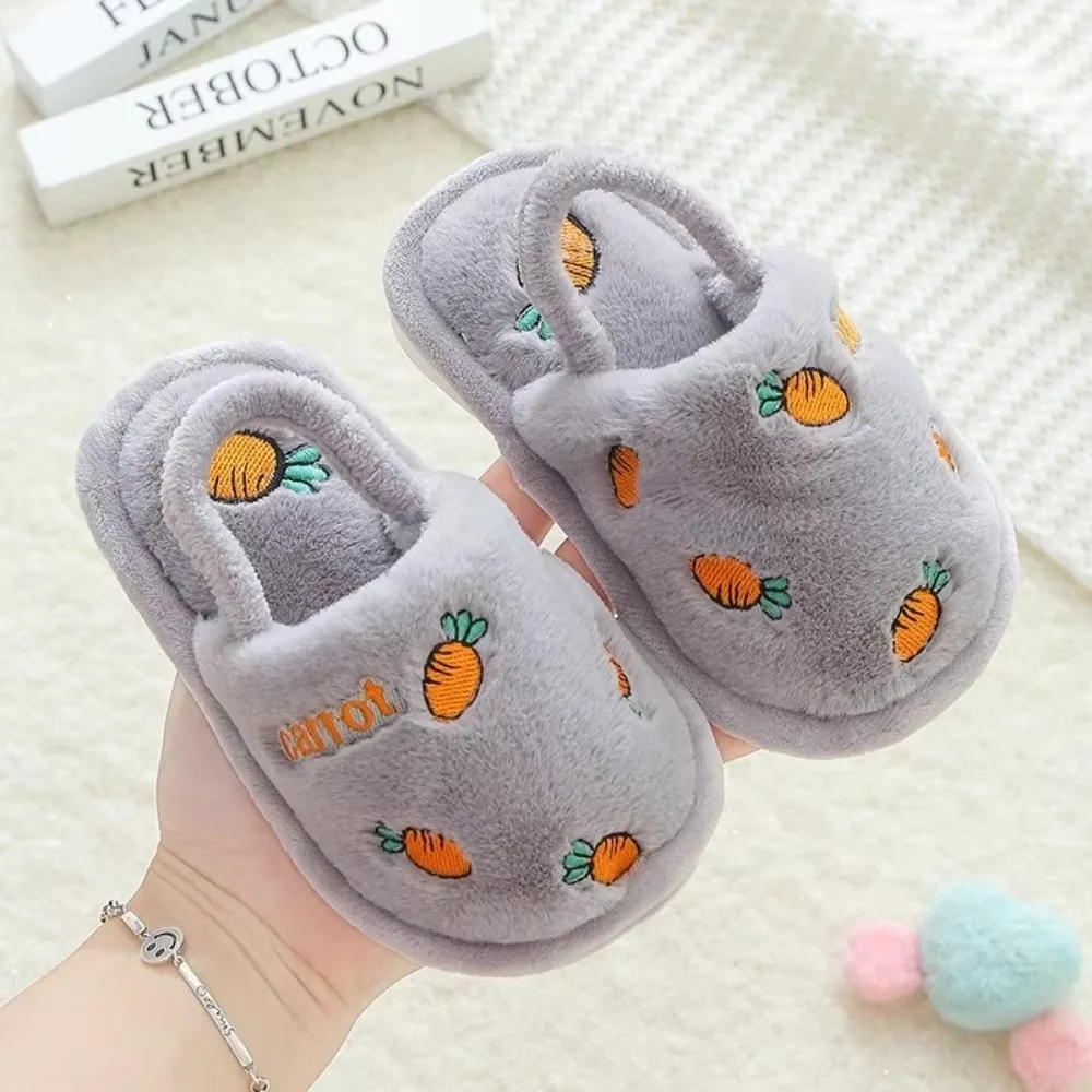 Zapatillas infantiles de algodon calidas para invierno antideslizantes