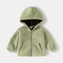 Chaqueta con capucha de lana Polar cálida para niños