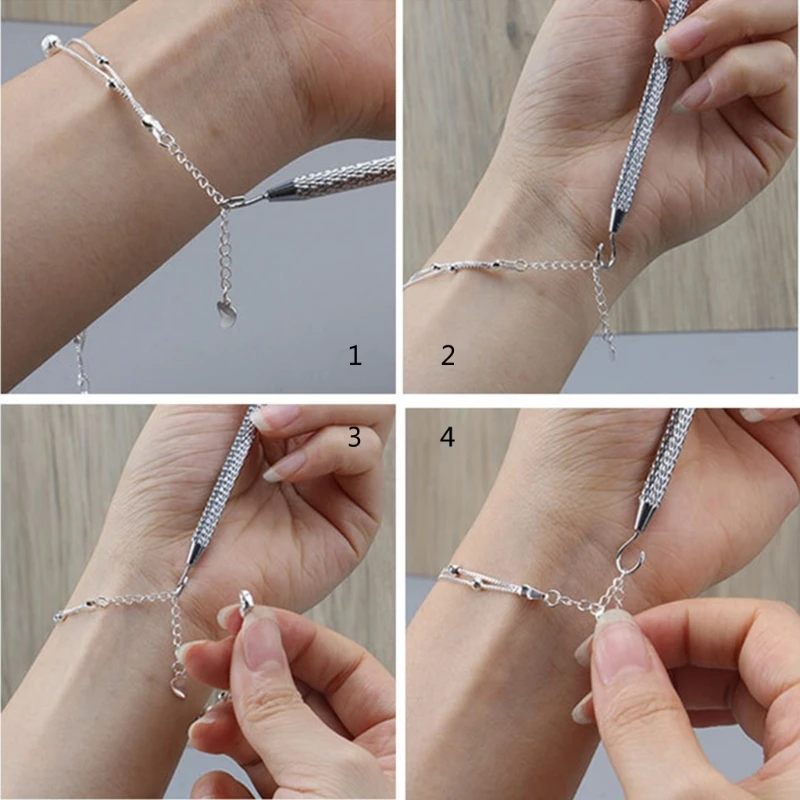 Herramienta para cierres de pulseras con clip metálico - imagen 2
