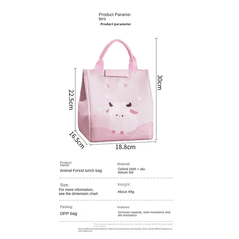 Fiambrera isotérmica infantil con dibujos animados – Bolsa térmica para almuerzo - imagen 4