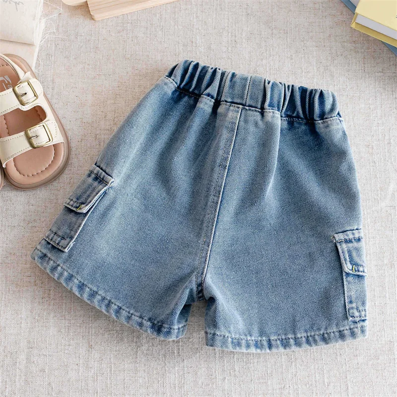 Pantalones cortos ligeros para niños con cintura elástica - imagen 3