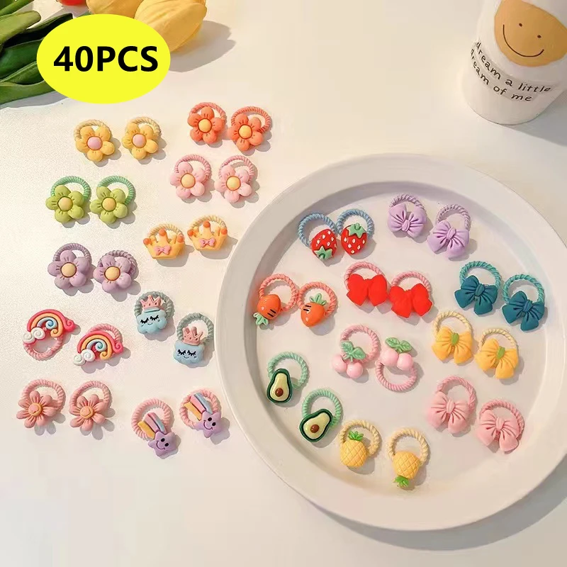 Accesorios para el cabello infantiles con pinzas y diademas elásticas - imagen 5