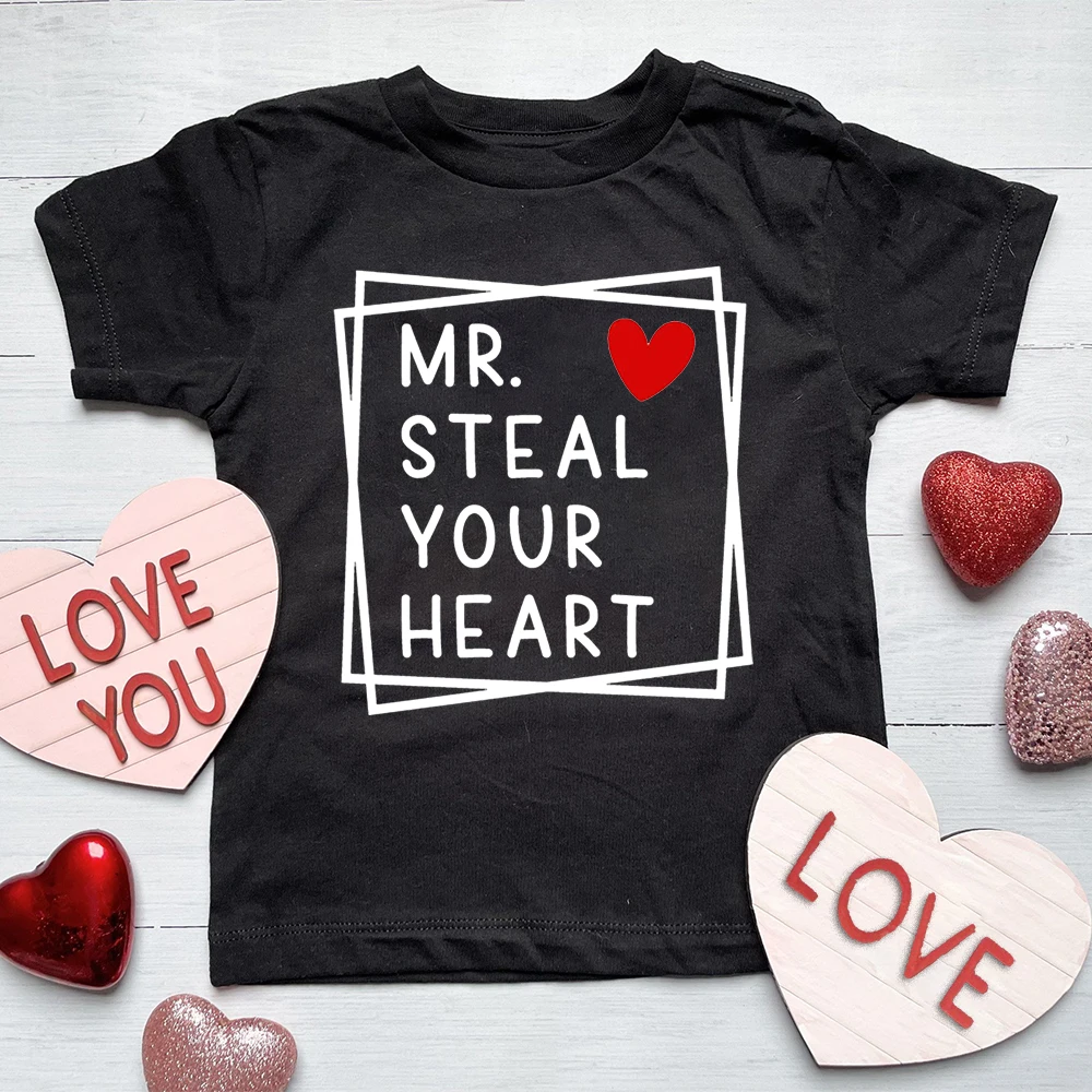 Mr Steal Your Heart: camiseta San Valentín para niños - imagen 5