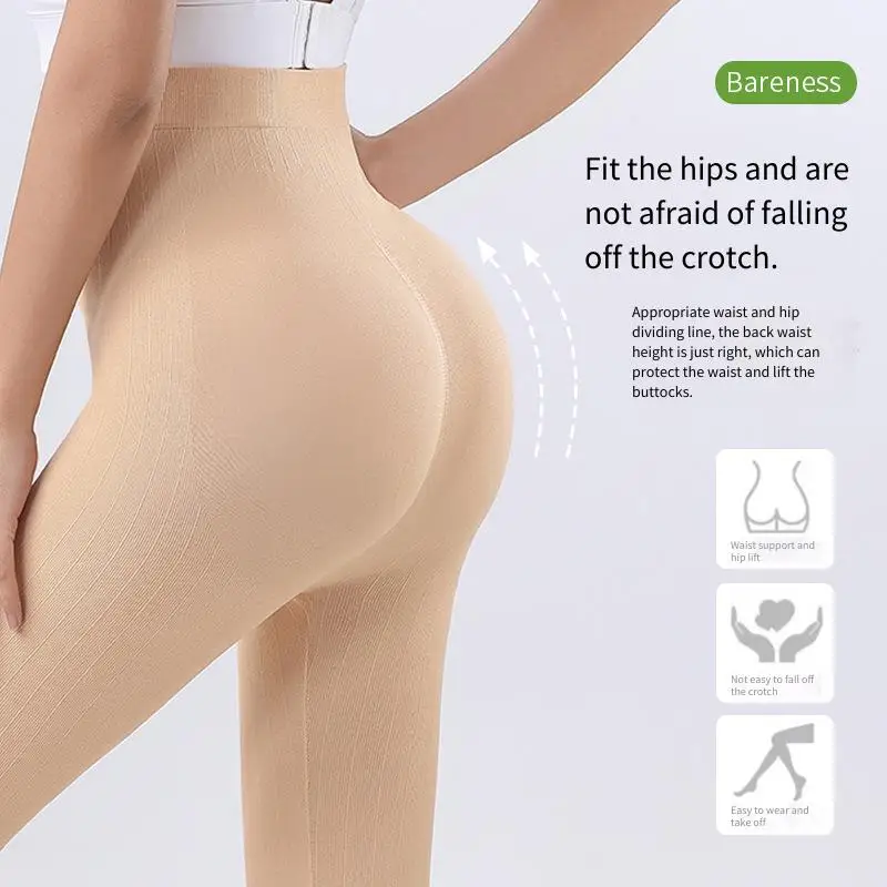 Leggings premamá sin costuras de compresión con cintura alta - imagen 4