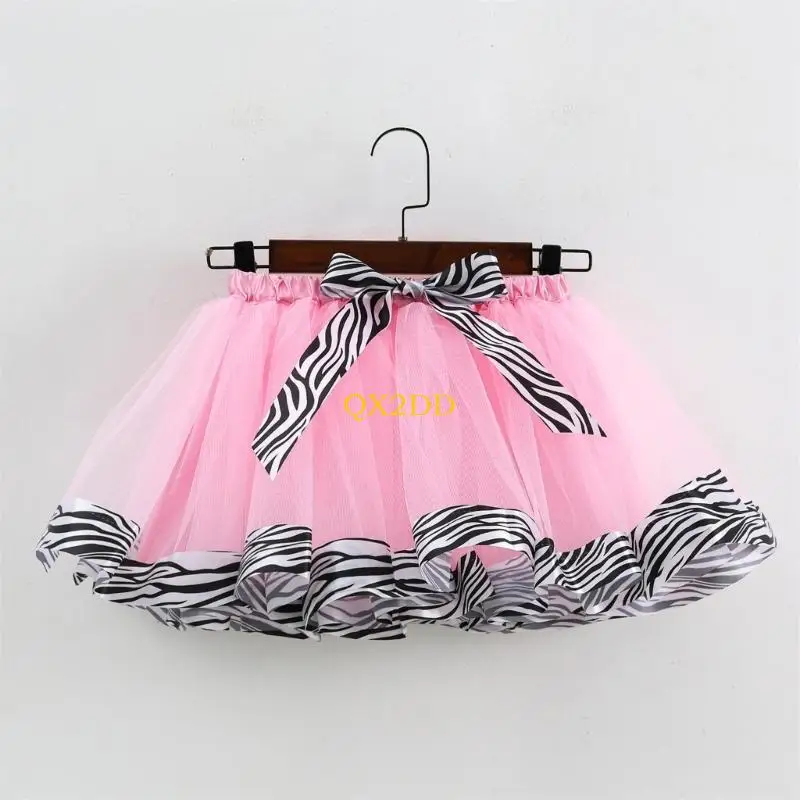 Falda tutú para niñas con tendencia actuaciones escenario – Vestido corto baile - imagen 4