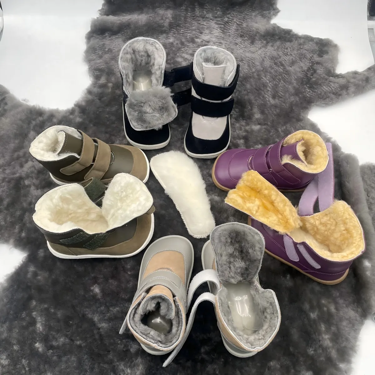 Cuero genuino y forro de piel auténtica