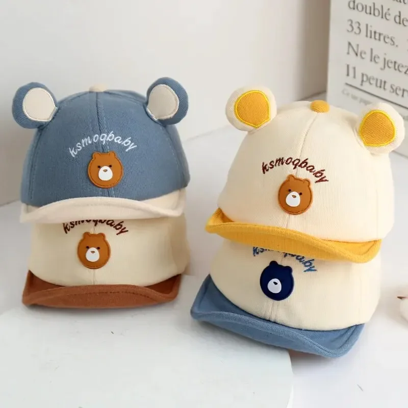 Gorro con visera de béisbol con orejas de oso para niños - imagen 5
