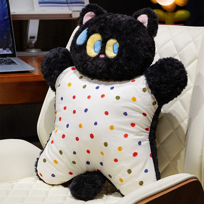 Almohada calmante de peluche para bebés – Perro y gato de ojos grandes - imagen 4