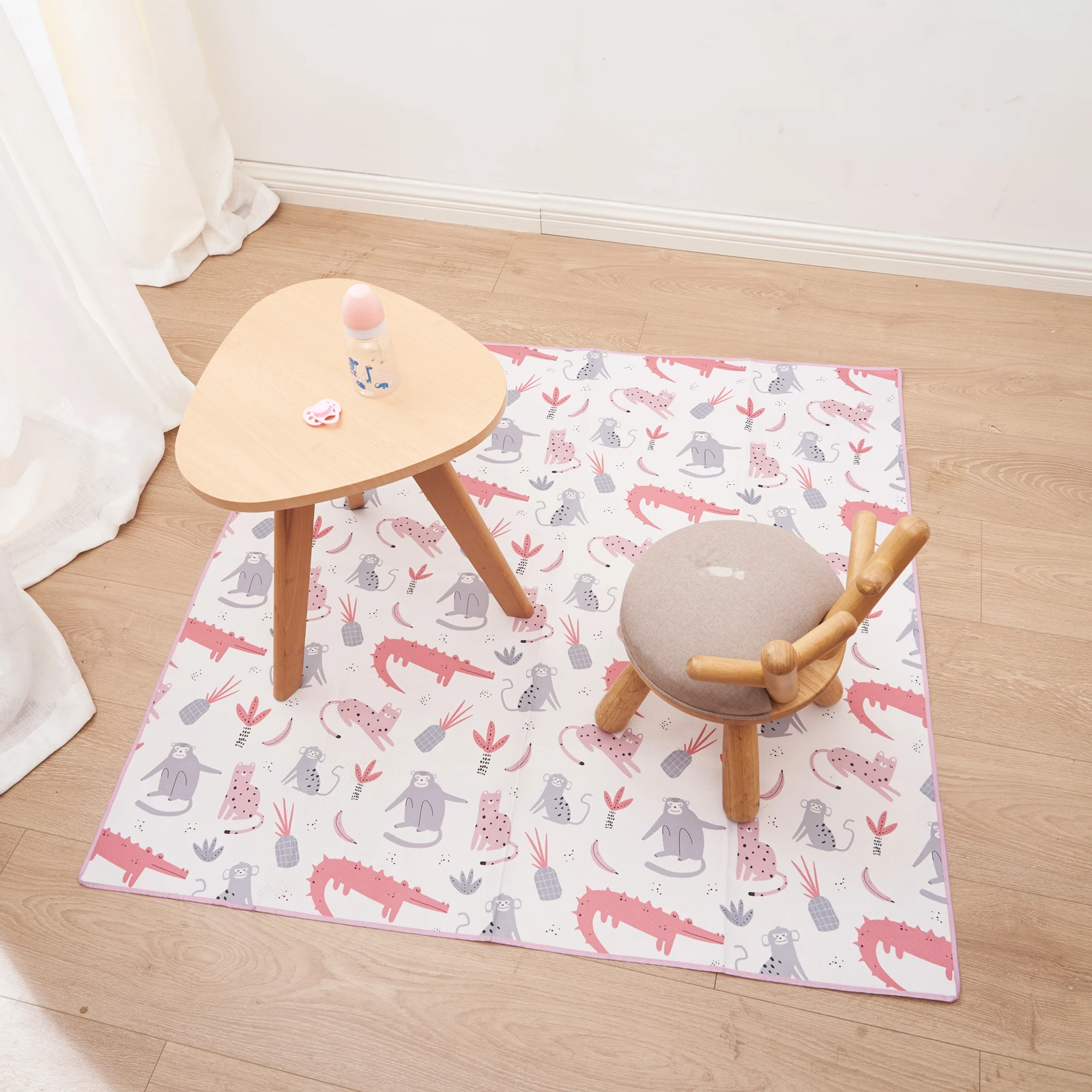 HappyFlute alfombrilla antideslizante para bebé plegable de juegos - imagen 4