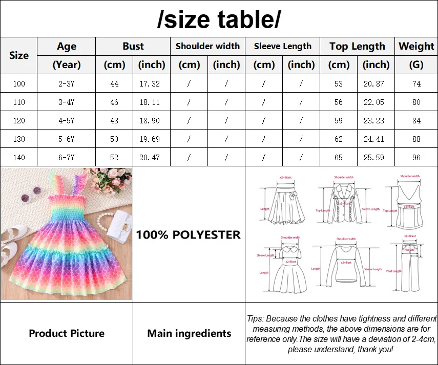 Vestido con Print de sirena para niña
