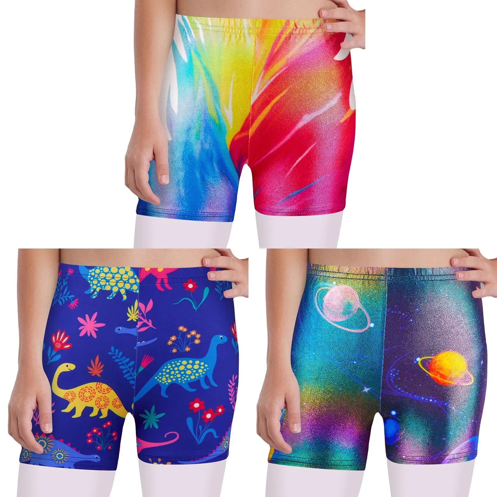 Pantalones cortos ballet niña cintura elástica estampado metálico - imagen 2