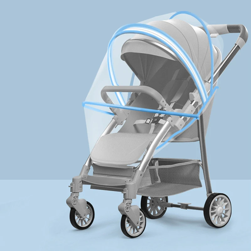 Mosquitera universal para cochecito con malla fina de protección - imagen 3