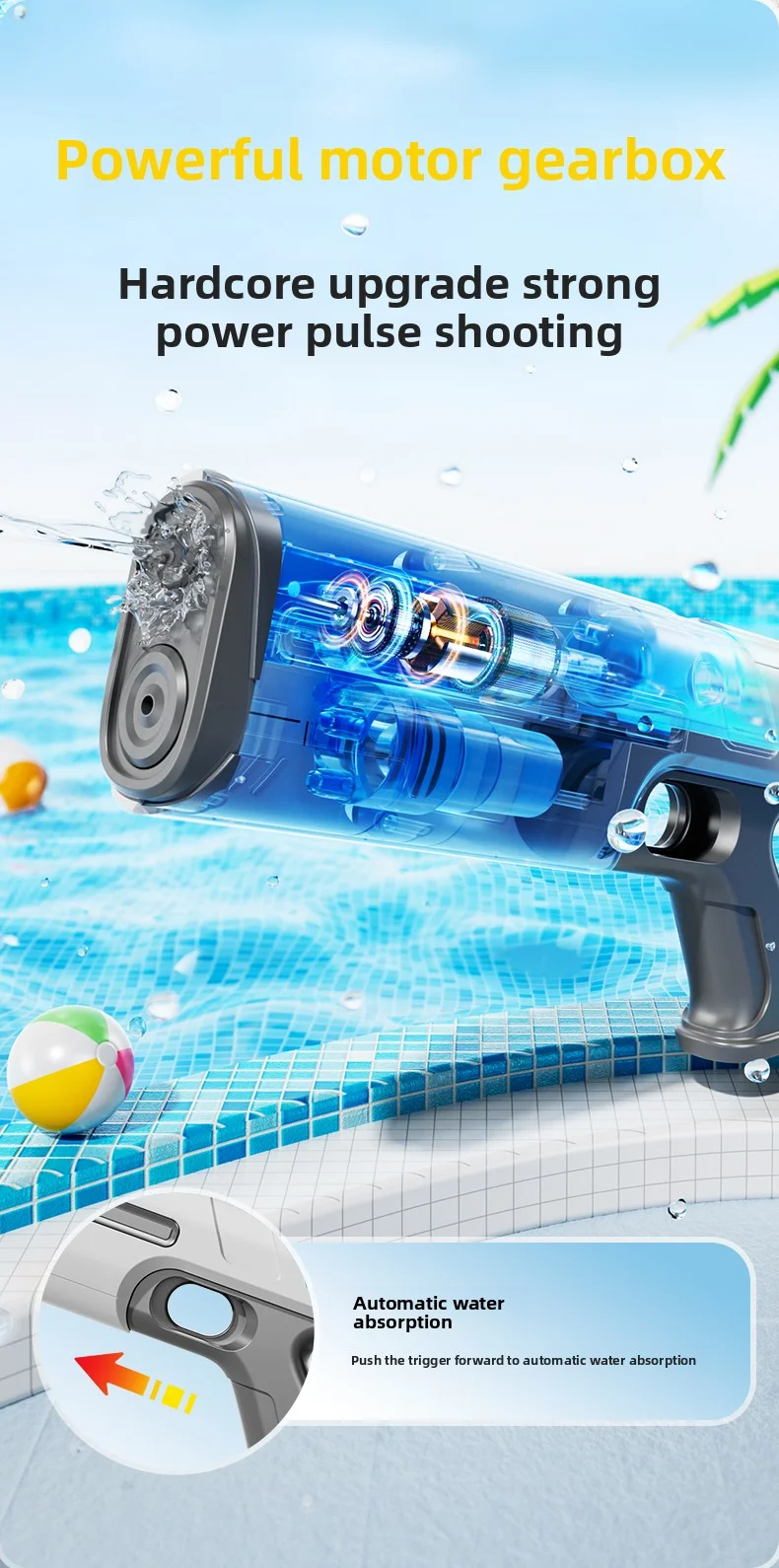 Juguete de pistola de agua eléctrica