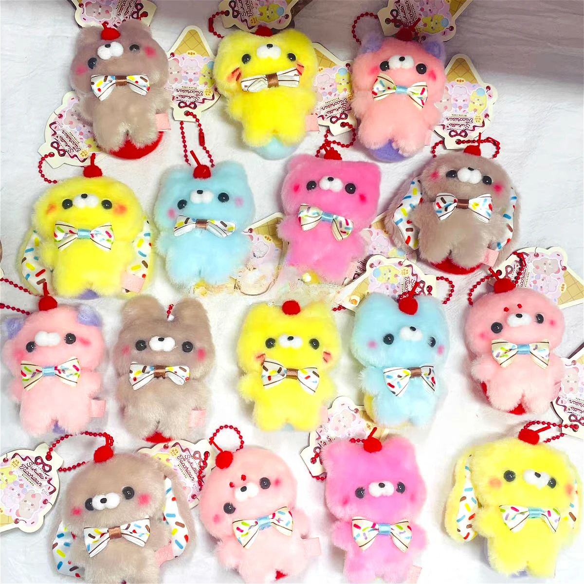 Yell peluche colgante Sukutto Tacchi-san con lazo de cereza - imagen 5