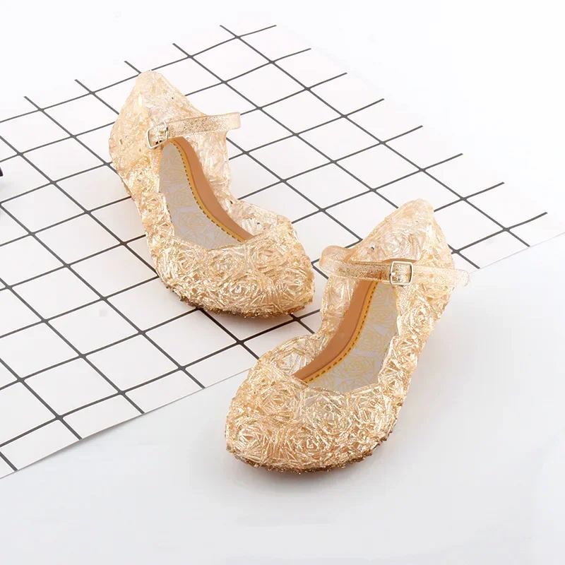 Sandalias antideslizantes para niña de estilo sirena princesa - imagen 4