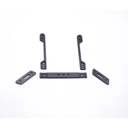 Placa amortiguadora frontal de carbono para chasis mini cuatro ruedas